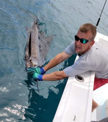 Sport fishing in Sierpe, Costa Rica